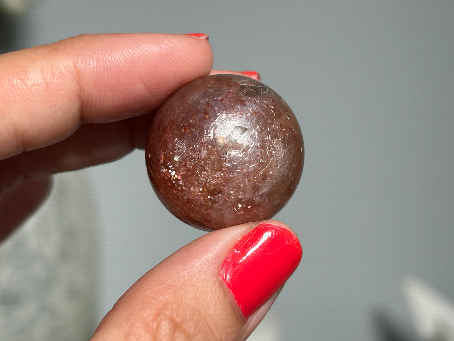 Confetti Sunstone Sphere (1", 25mm)