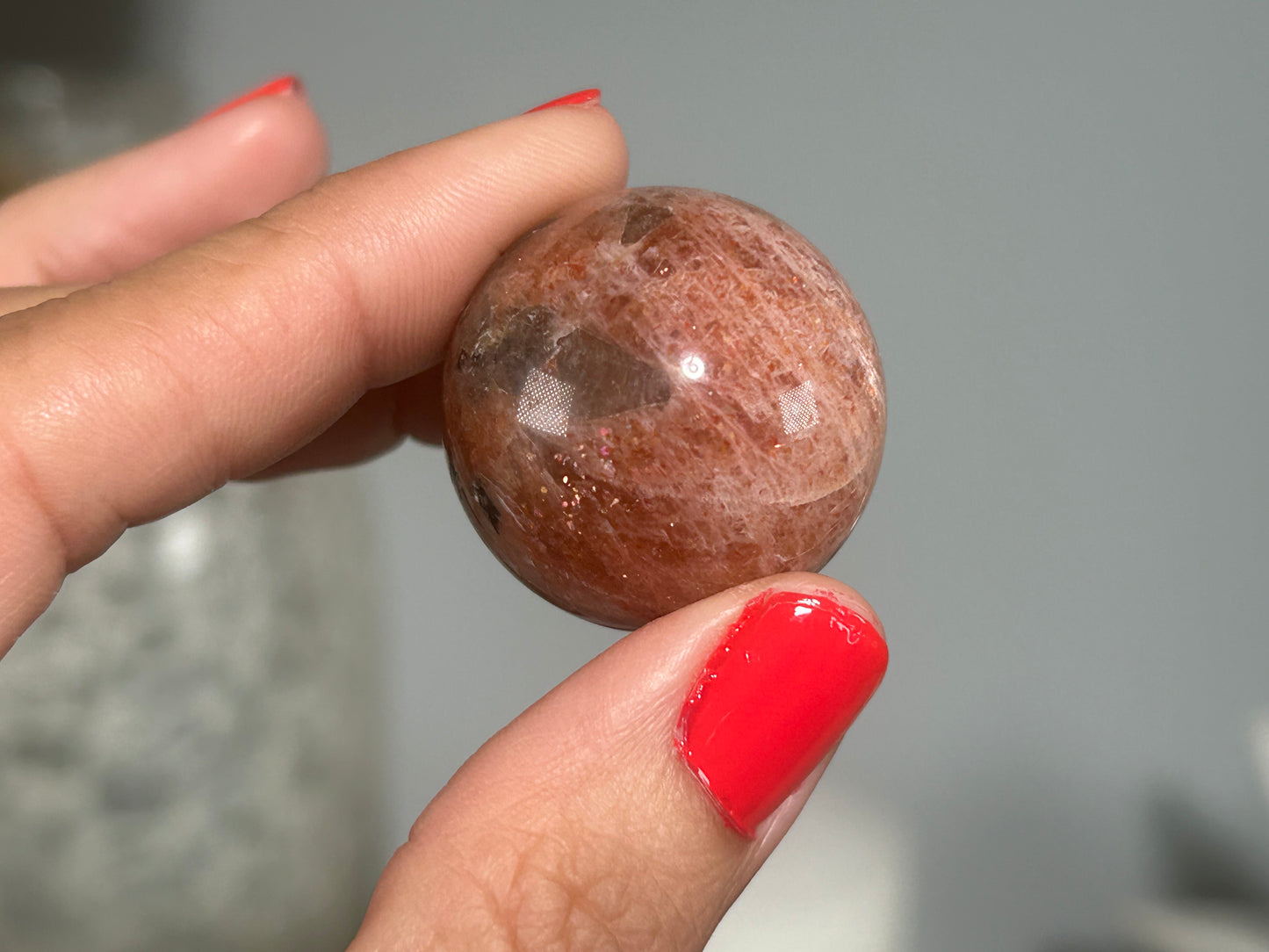 Confetti Sunstone Sphere (1.1", 28mm)