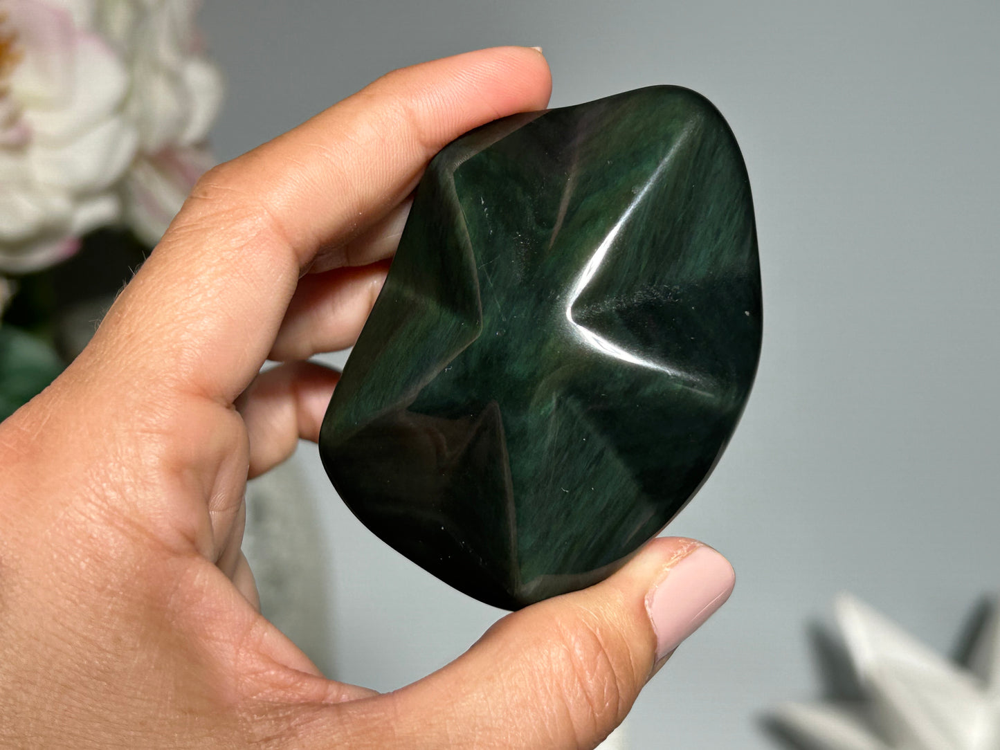 Rainbow Obsidian Star (2.7", 68mm)