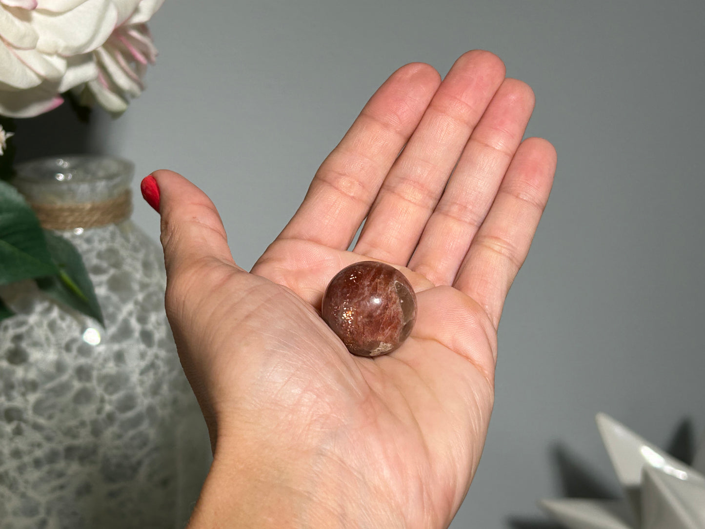 Confetti Sunstone Sphere (0.9", 24mm)