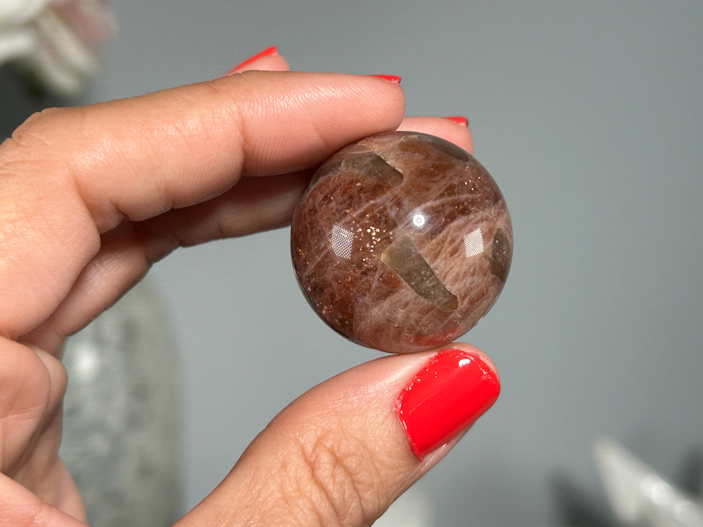 Confetti Sunstone Sphere (1.1", 29mm)