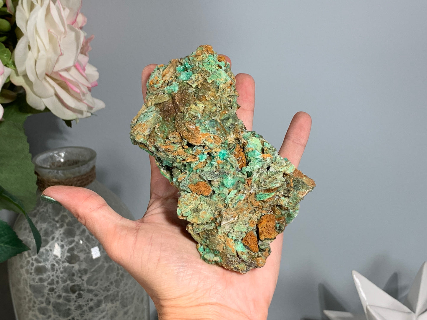 Druzy Chrysoprase (5.2", 131mm)