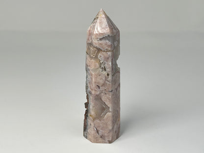 Flower Agate Tower (4.6", 110mm)