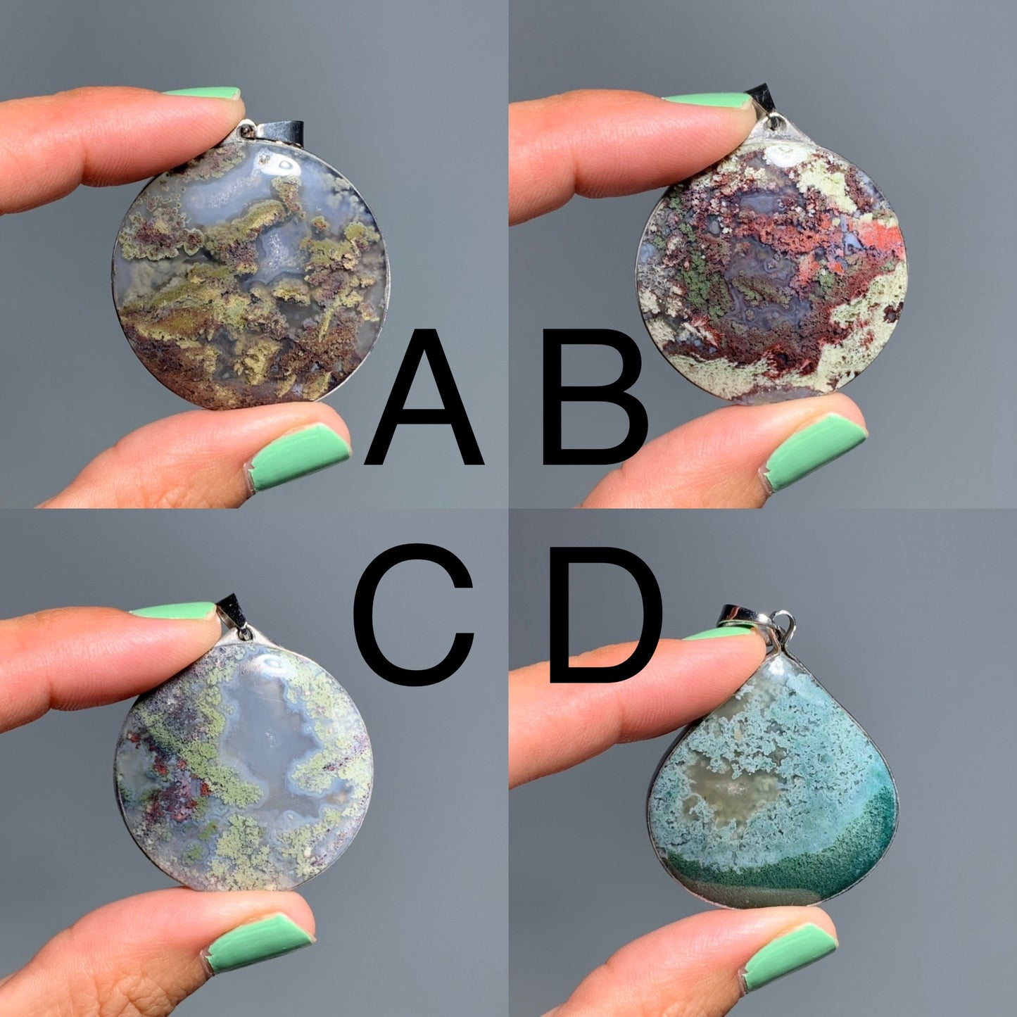 Moss Agate Pendant