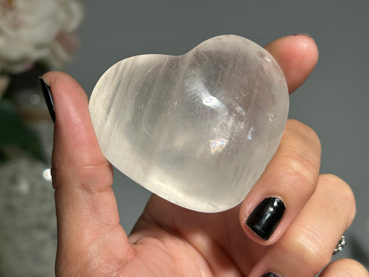 Optical Calcite Heart #OC34