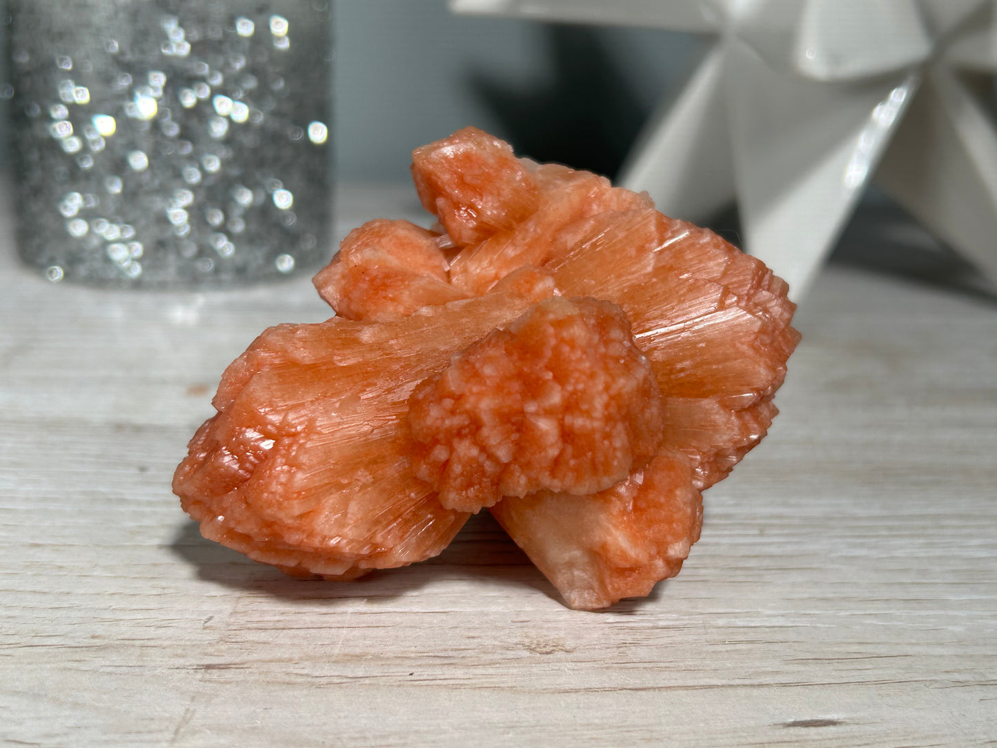 Red Stilbite Cluster (3.25", 83mm)