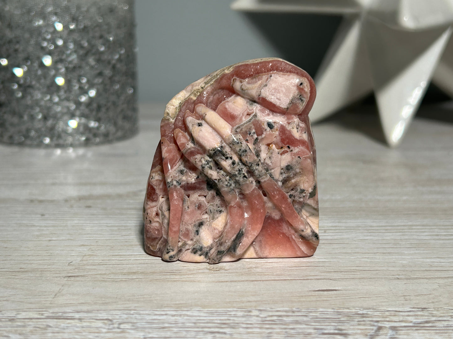 Rhodochrosite Octopus (2.2", 55mm)