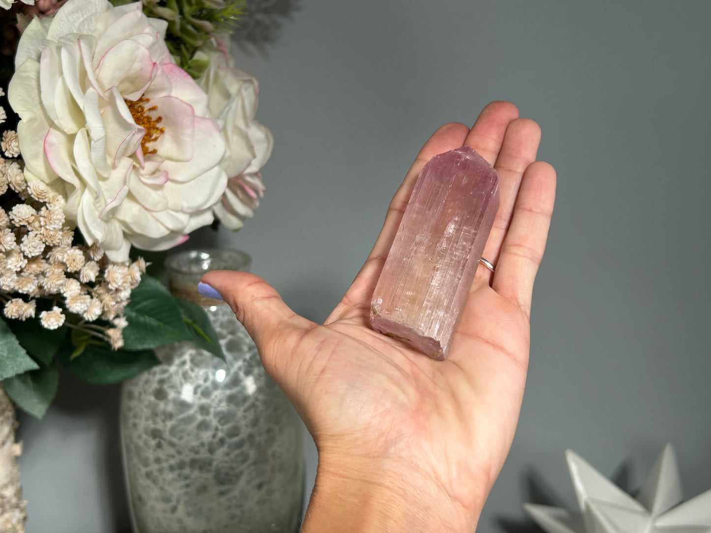 Natural Purple Kunzite Point (2.9", 75mm)