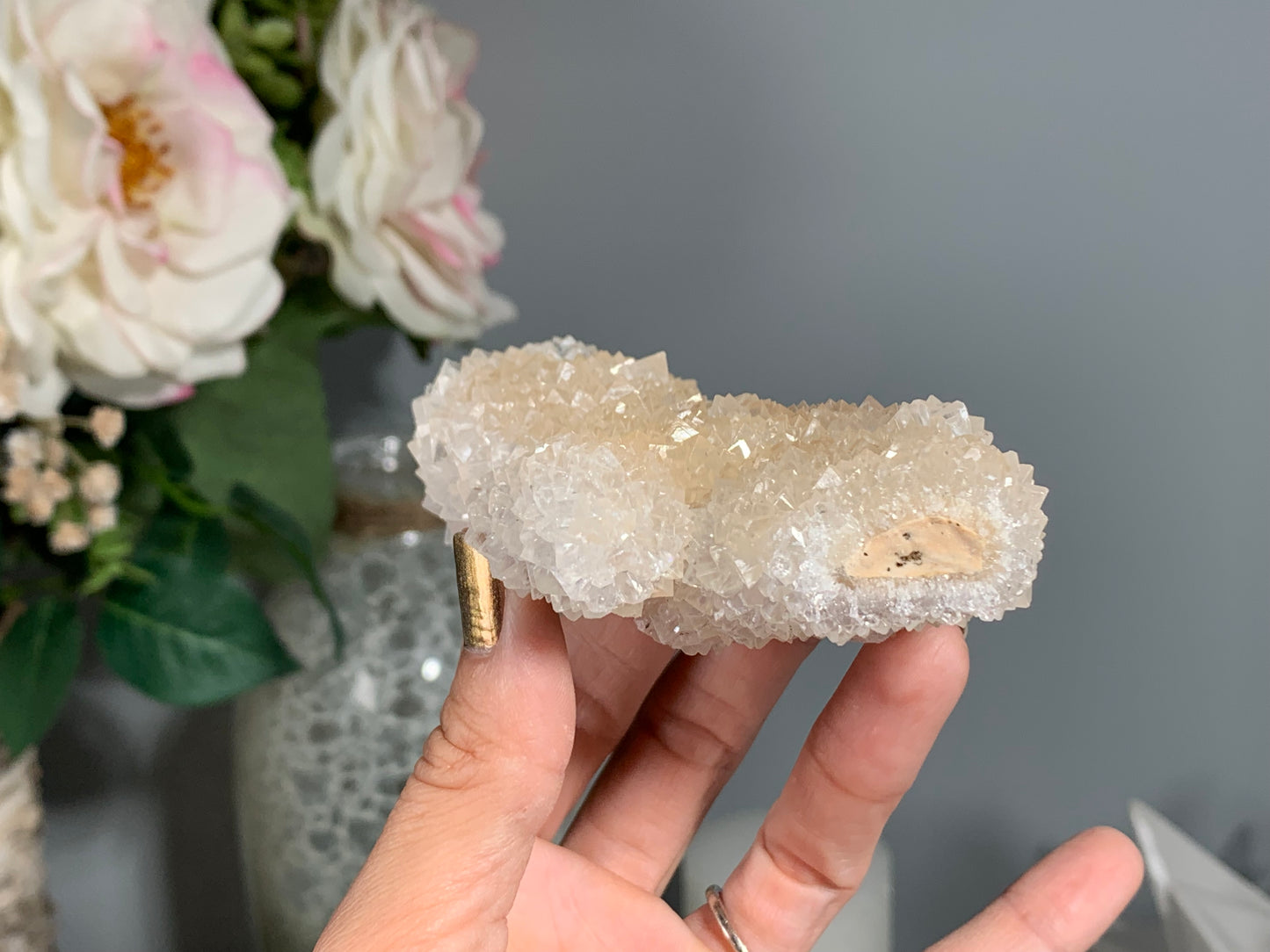 Natural Premium Calcite Flower (4.1", 103mm)