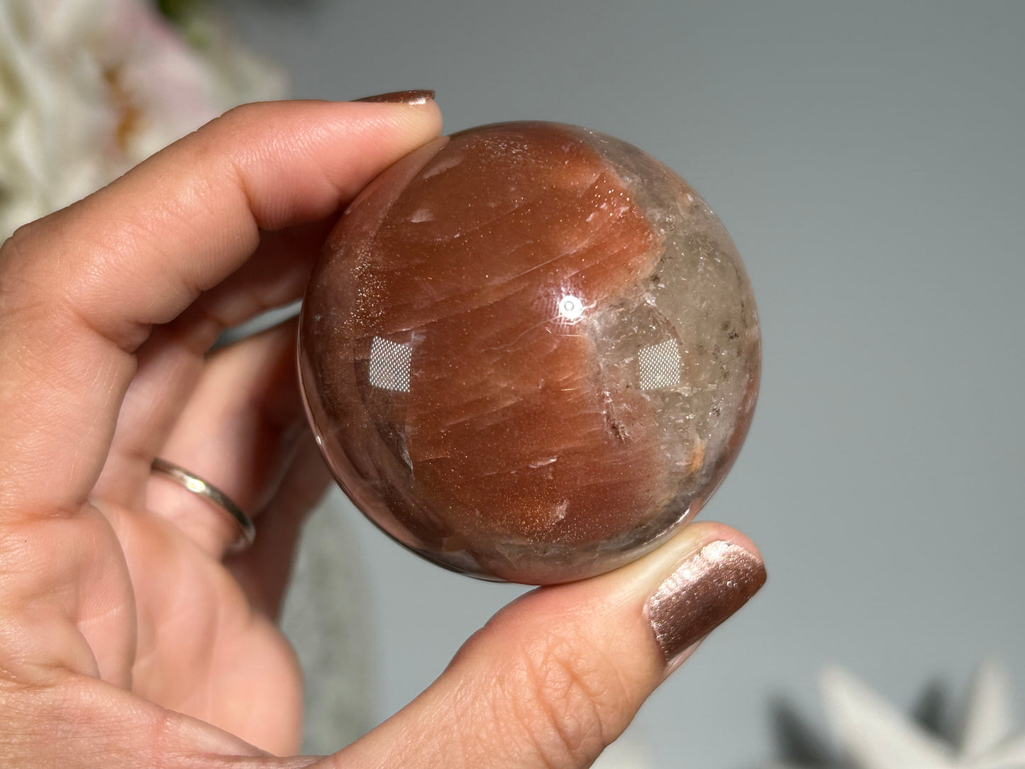 Confetti Sunstone Sphere (1.9", 49mm)