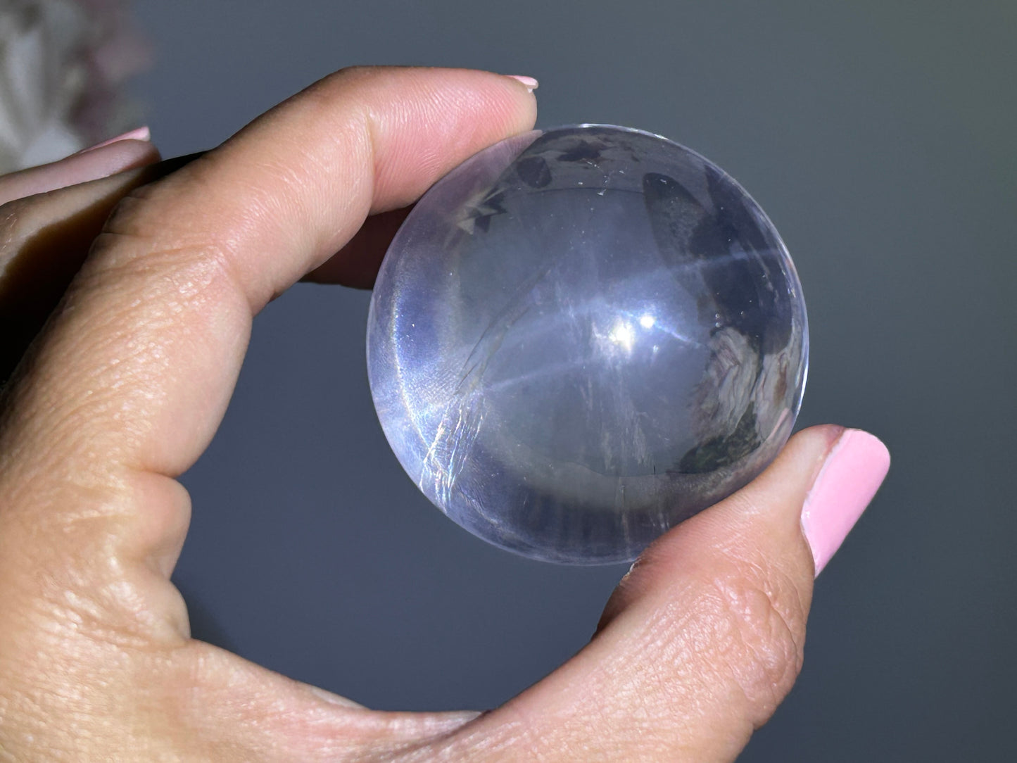 Star Rose Quartz Sphere (1.7",43mm)