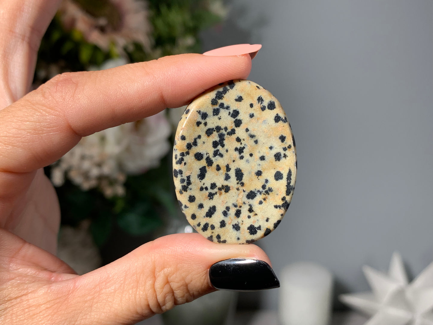 Dalmatian Jasper Thumb Stone