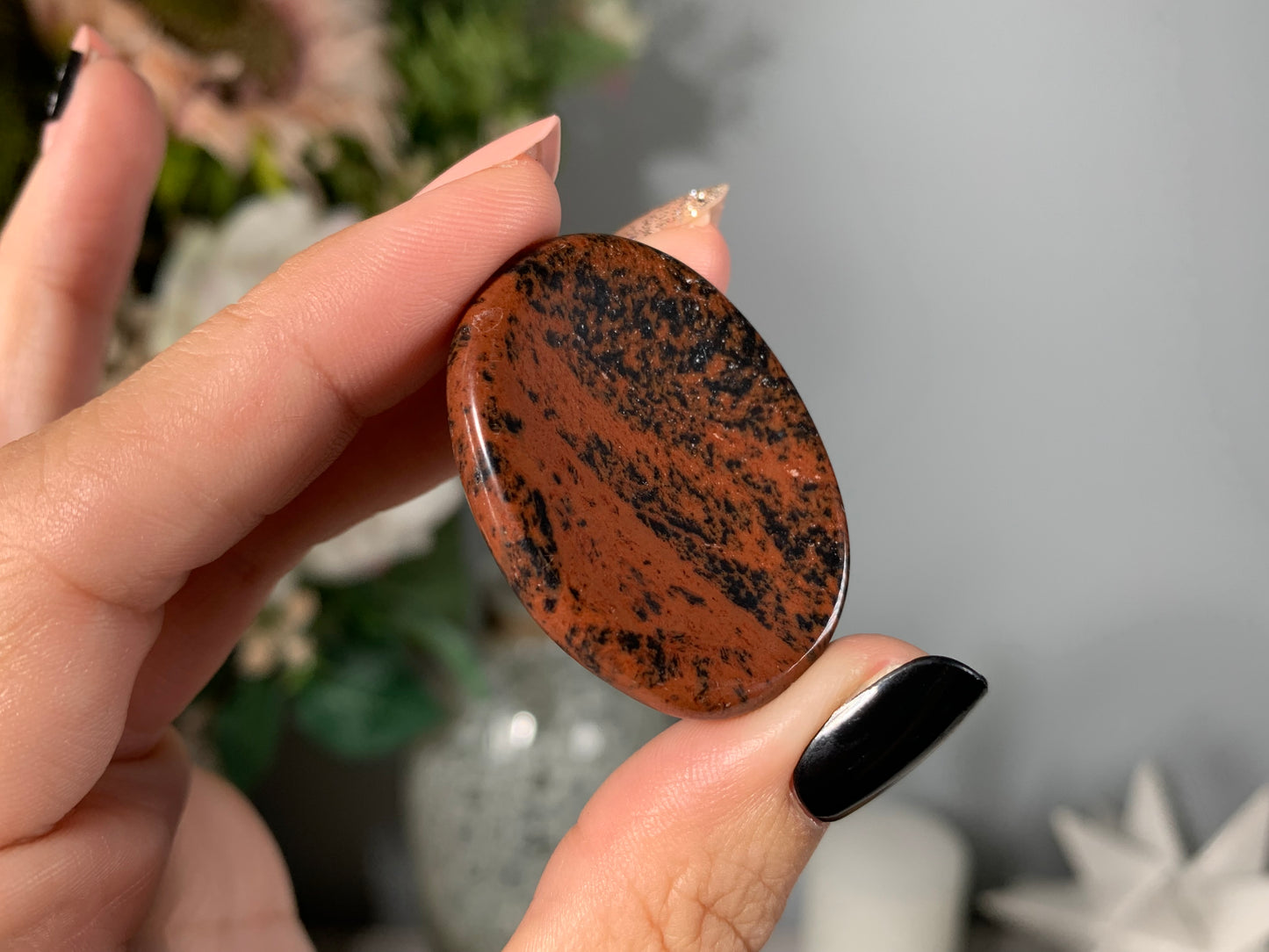 Mahogany Obsidian Thumb Stone