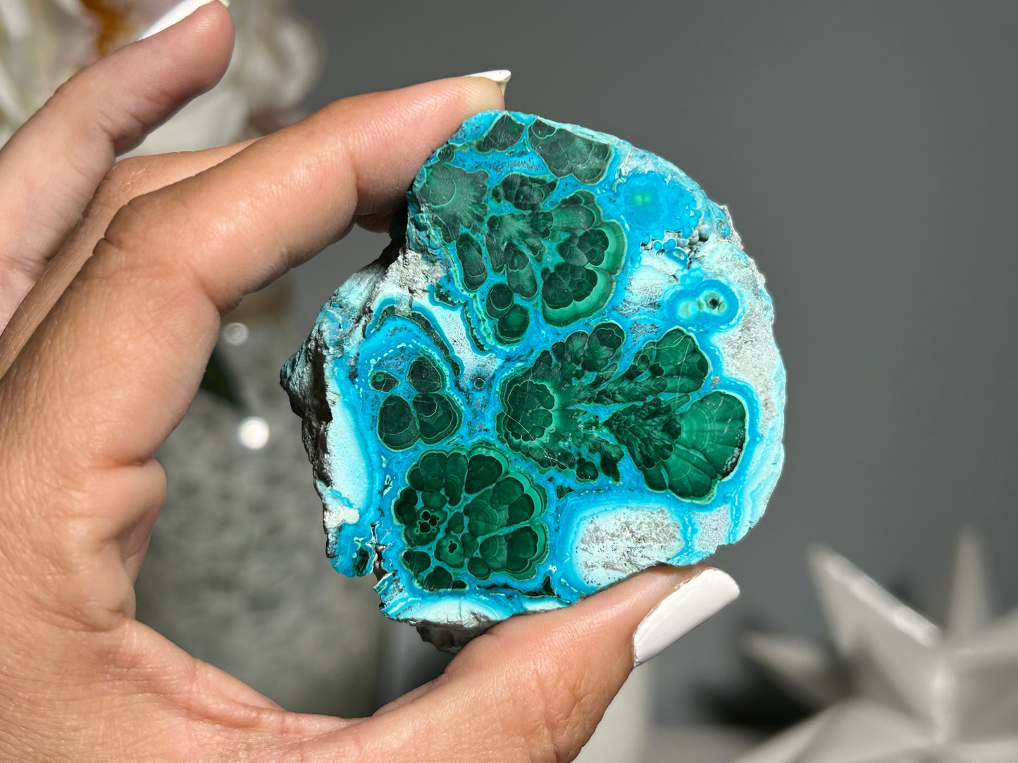 Malachite Chrysocolla Slab (2.6", 67mm)