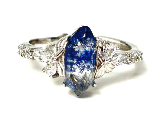 Dumortierite Butterfly Ring