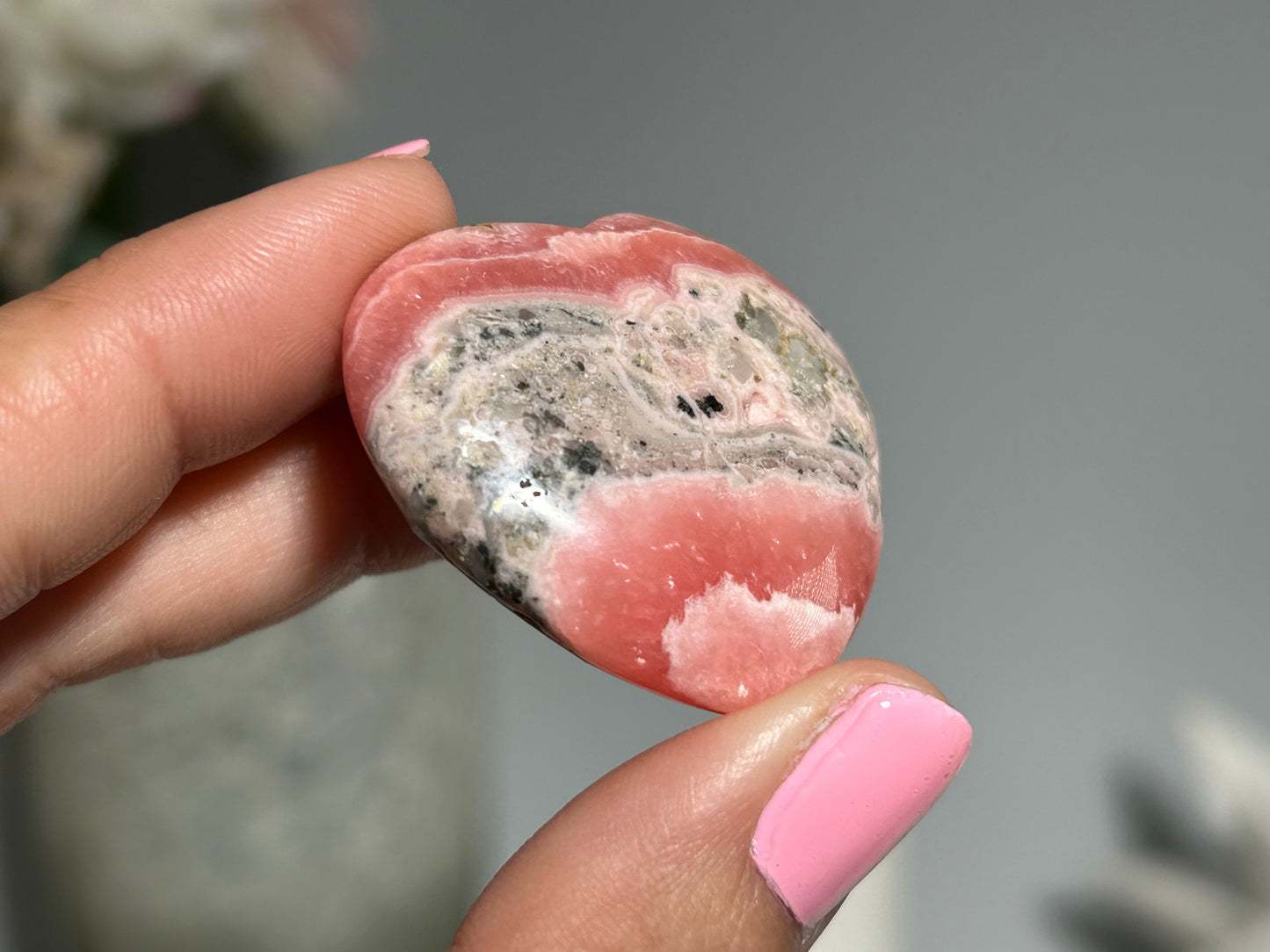 Rhodochrosite Heart (1.4" 37mm)