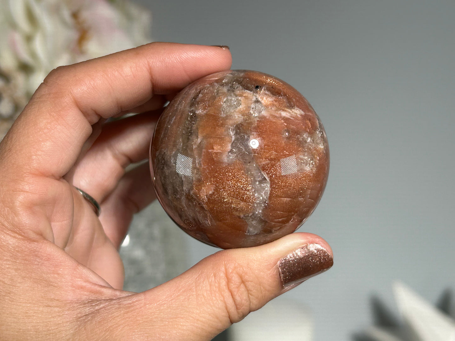 Confetti Sunstone Sphere (1.9", 48mm)