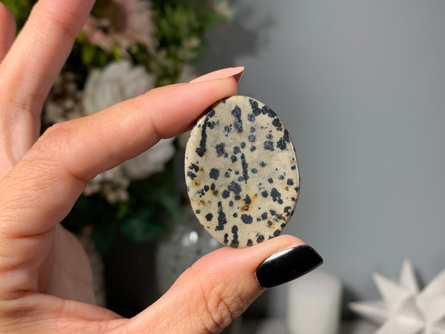 Dalmatian Jasper Thumb Stone