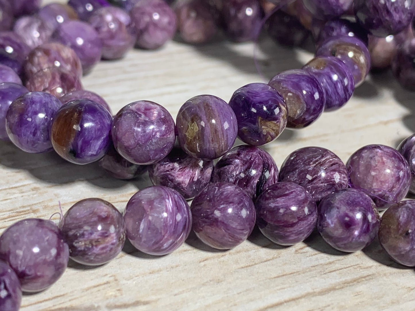 9mm Premium Charoite Bracelet