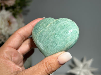 Amazonite Heart (2.5", 63mm)