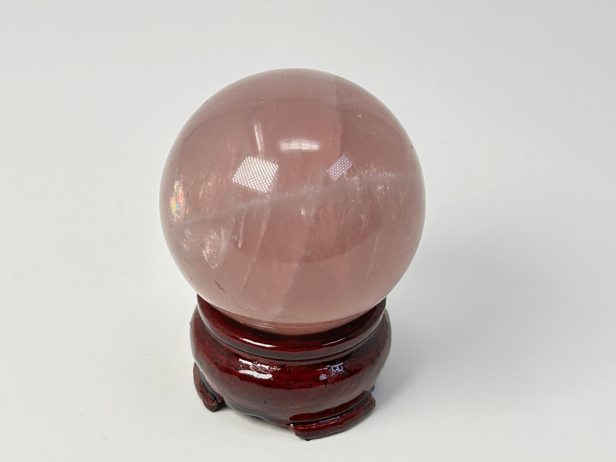 Star Rose Quartz Sphere (2", 50mm)