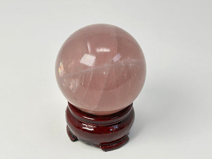 Star Rose Quartz Sphere (2", 50mm)
