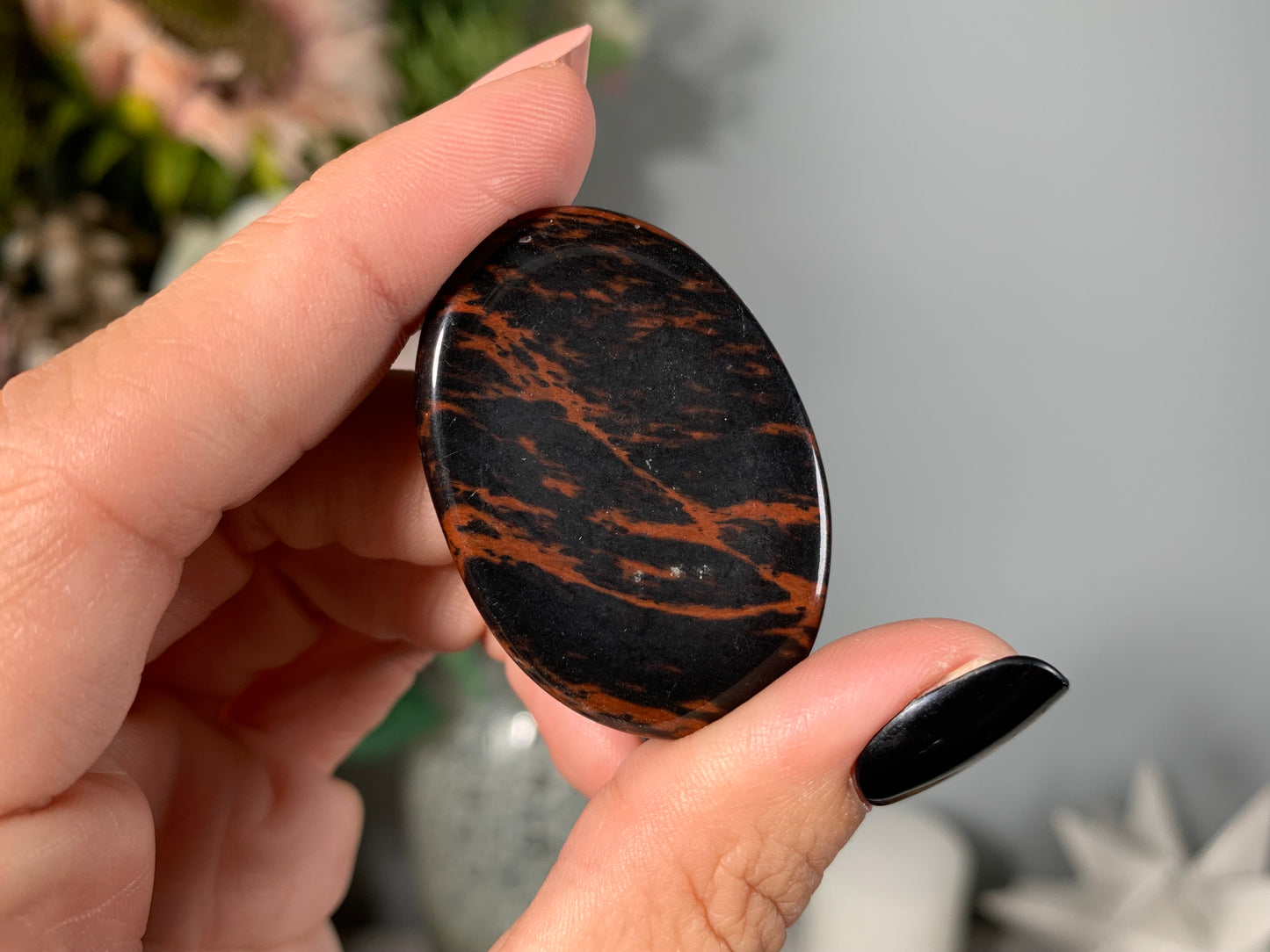 Mahogany Obsidian Thumb Stone