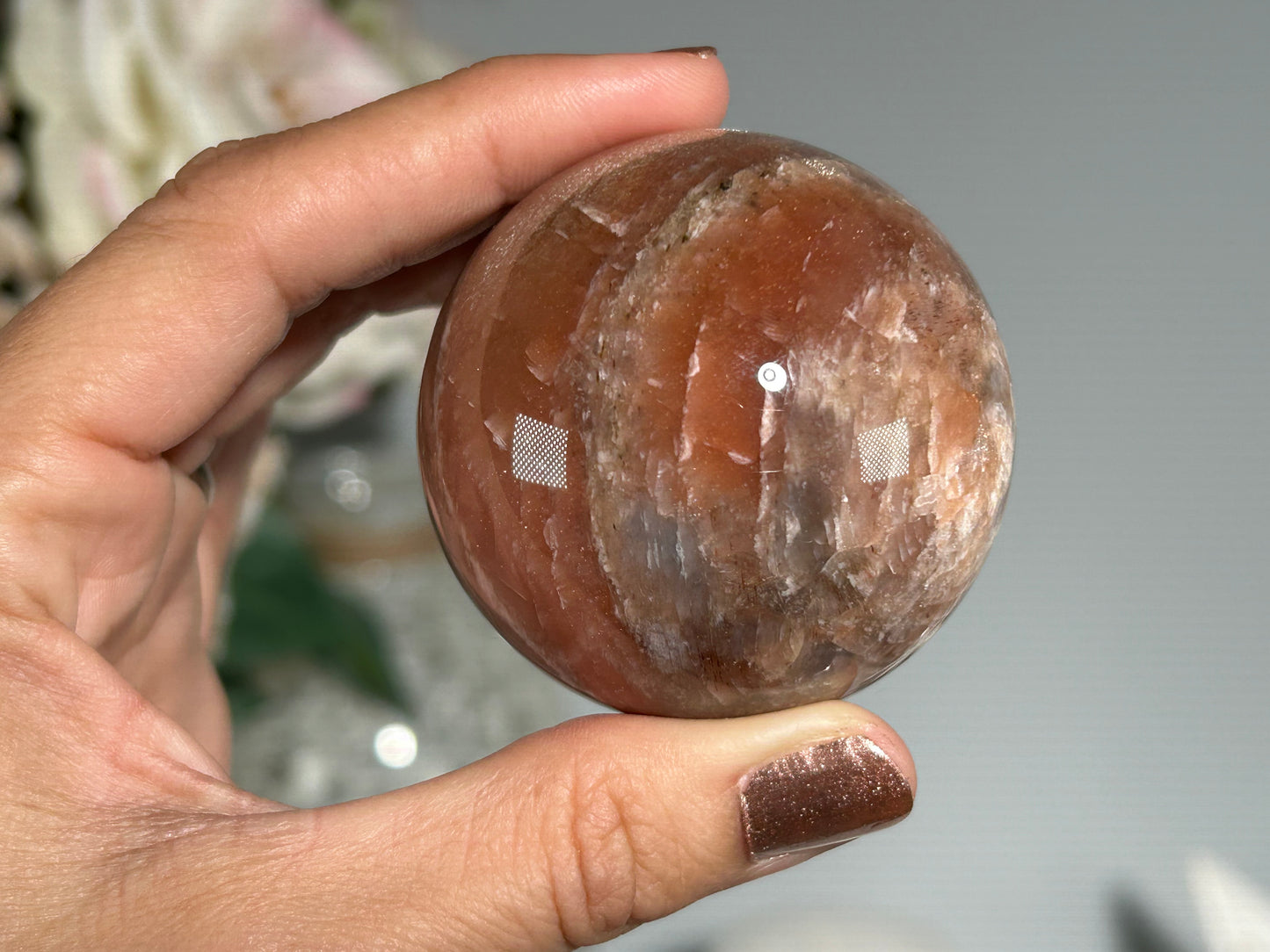 Confetti Sunstone Sphere (2", 52mm)