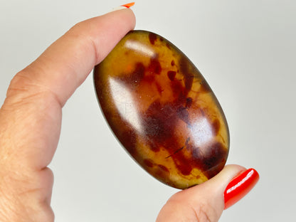 Copal Amber Palm Stone (2.2", 56mm)