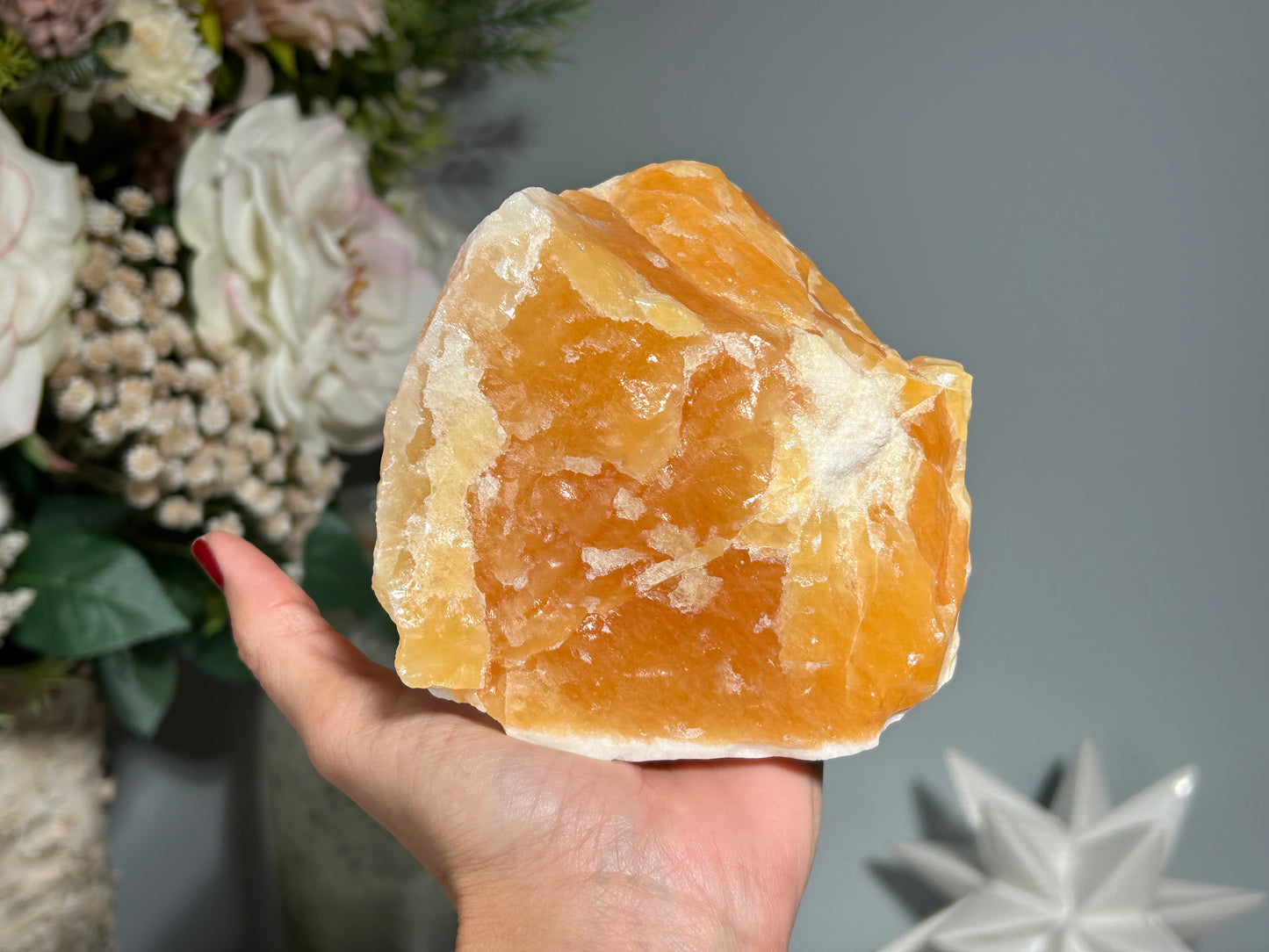 Orange Calcite Chunk