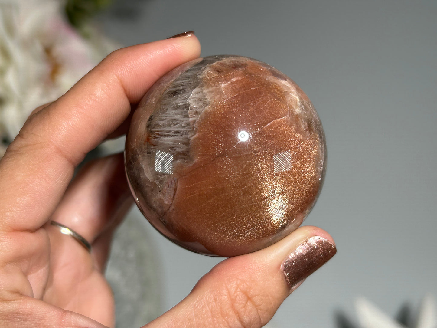 Confetti Sunstone Sphere (1.9", 49mm)