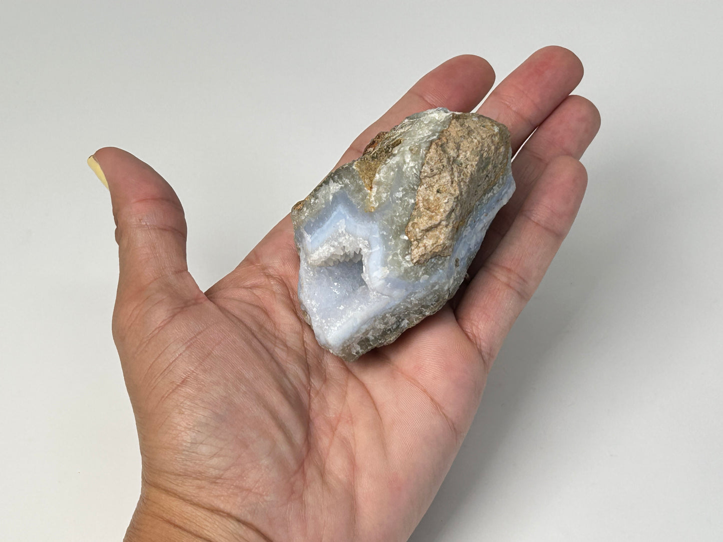 Natural Blue Lace Agate (2.8", 71mm)