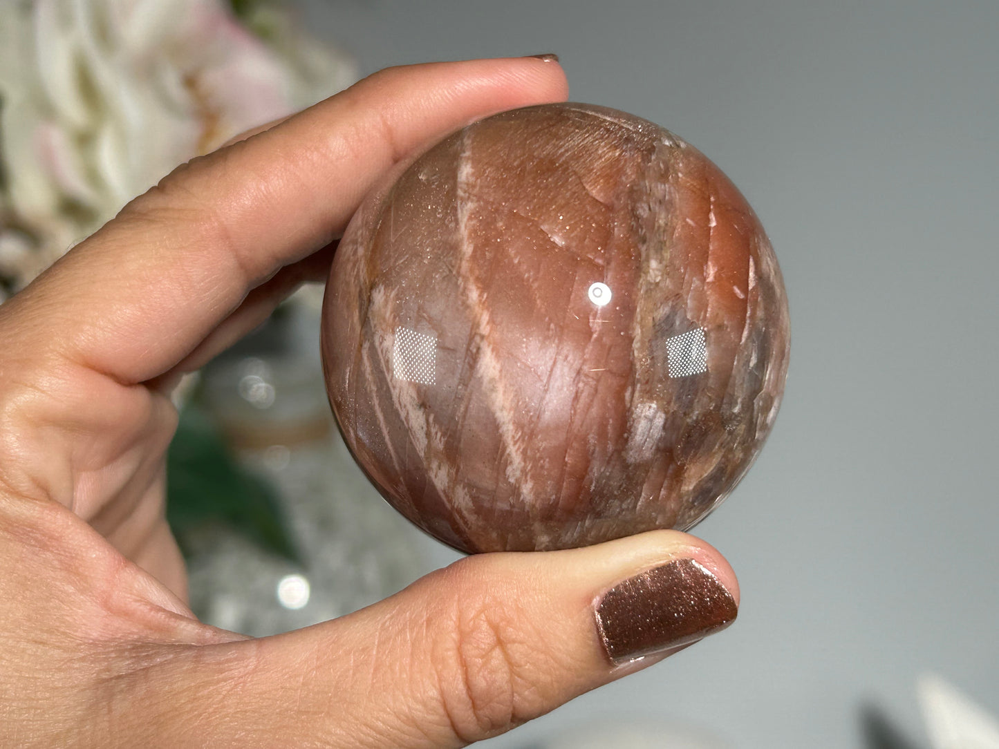 Confetti Sunstone Sphere (2", 52mm)