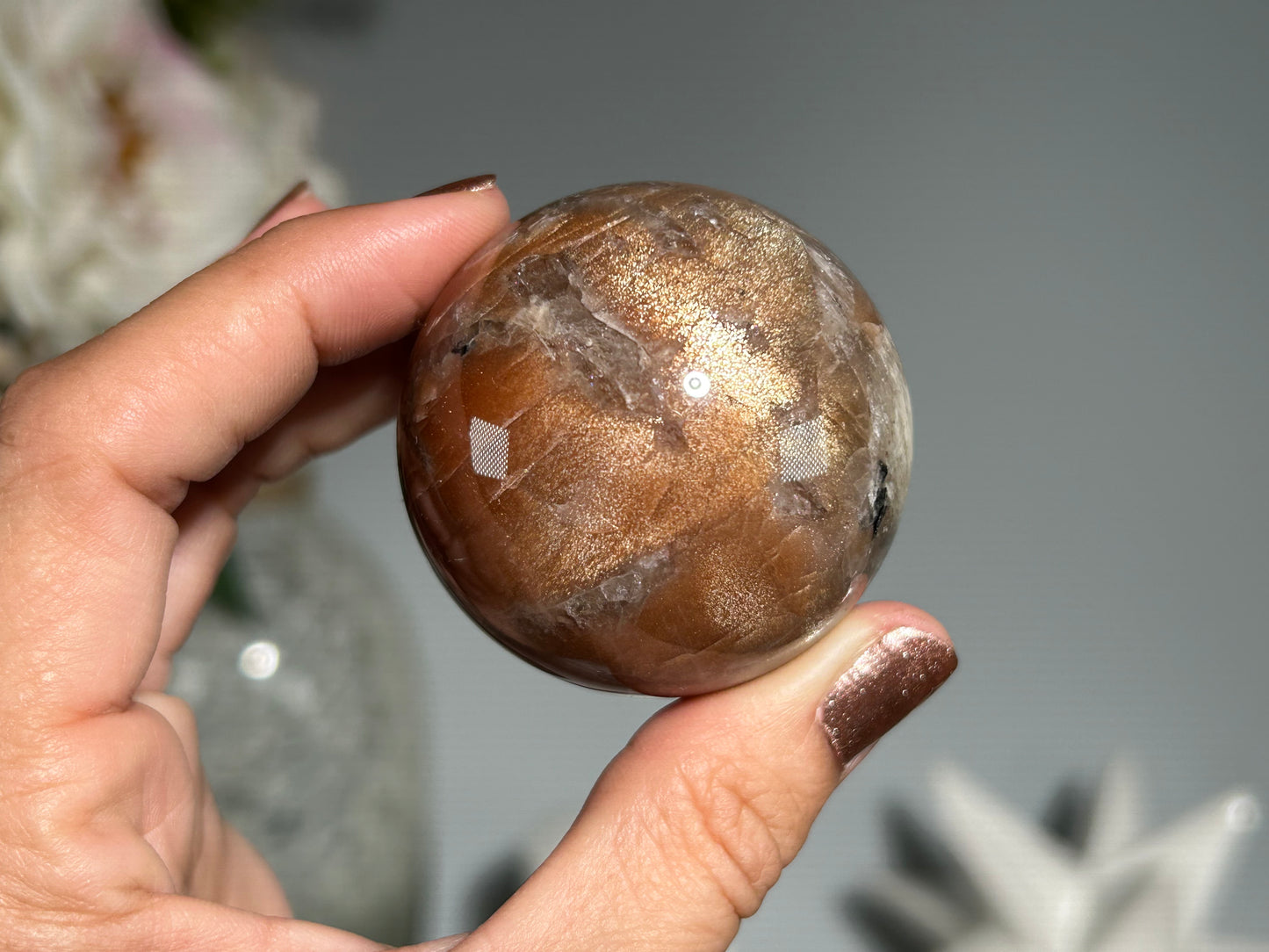 Confetti Sunstone Sphere ( 1.8", 47mm)