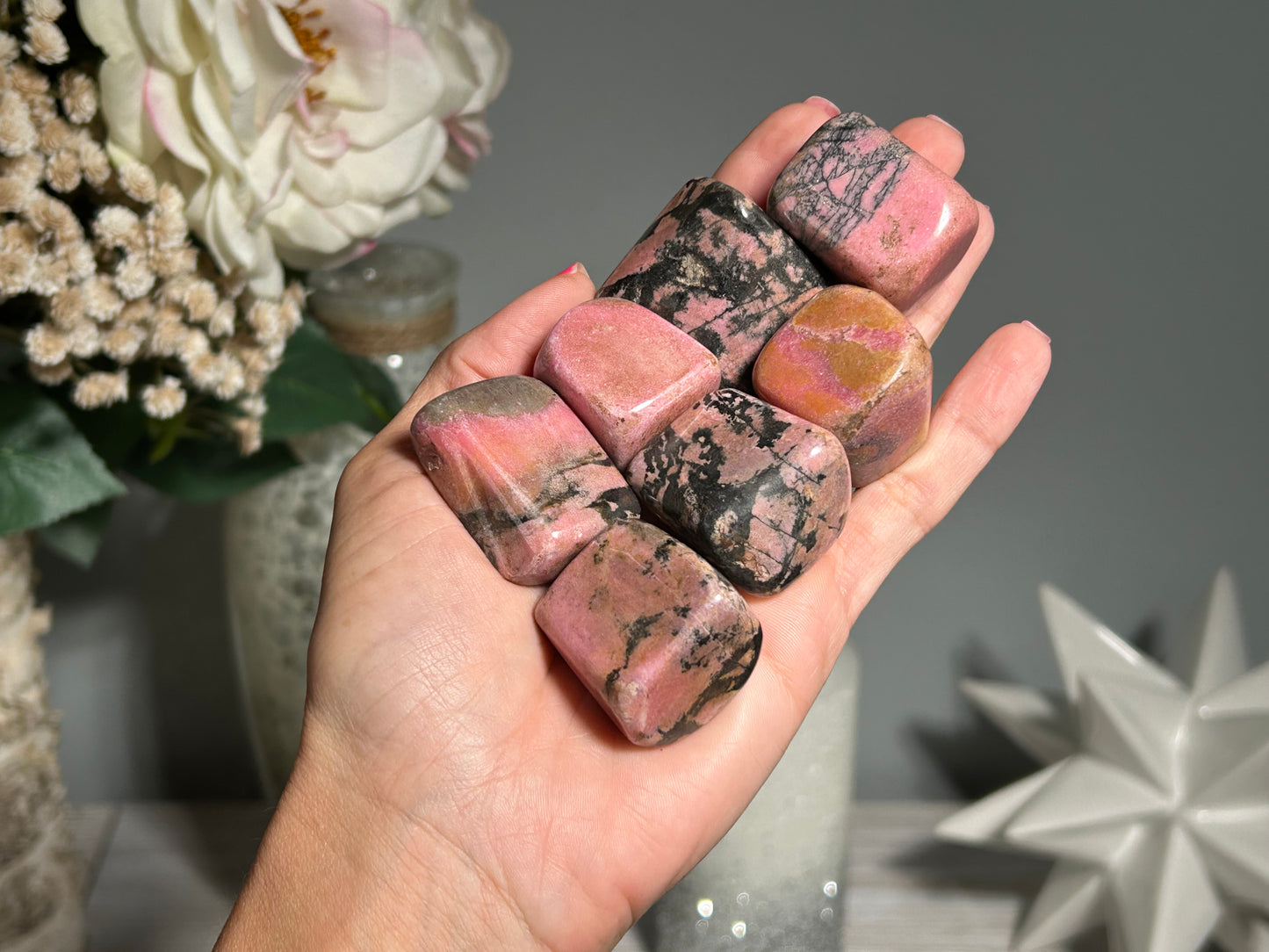 Tumbled Rhodonite XL