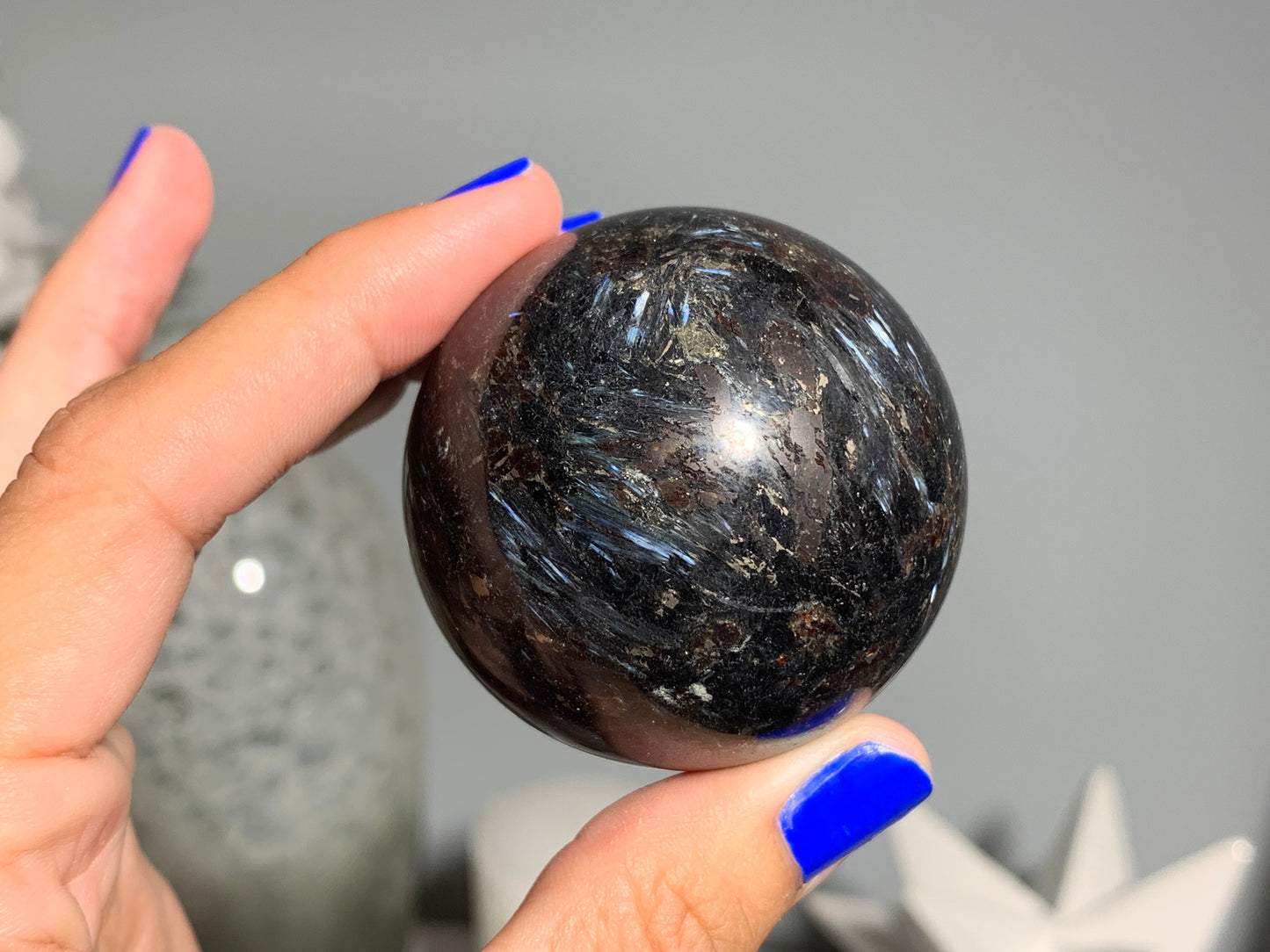 Grade A+ Anthophyllite Sphere (1.75" 45mm)