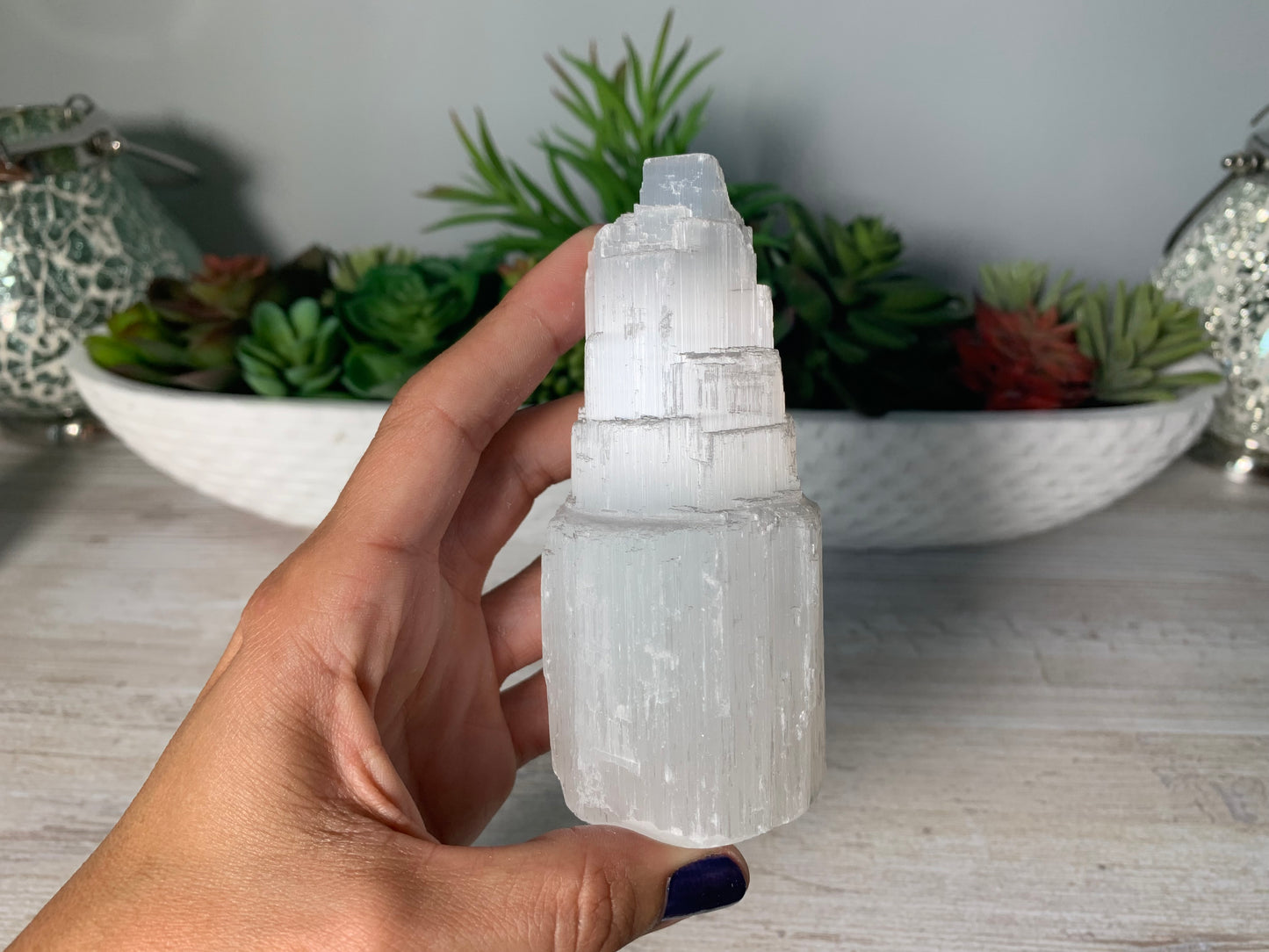 Selenite Skyscraper (4" 10cm)