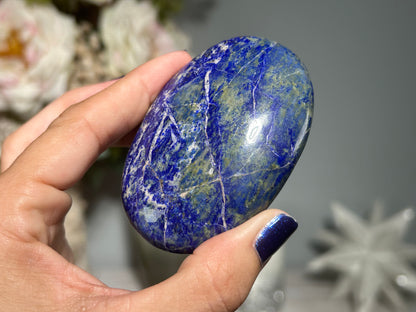Lapis Lazuli Palm Stone (2.9", 73mm)
