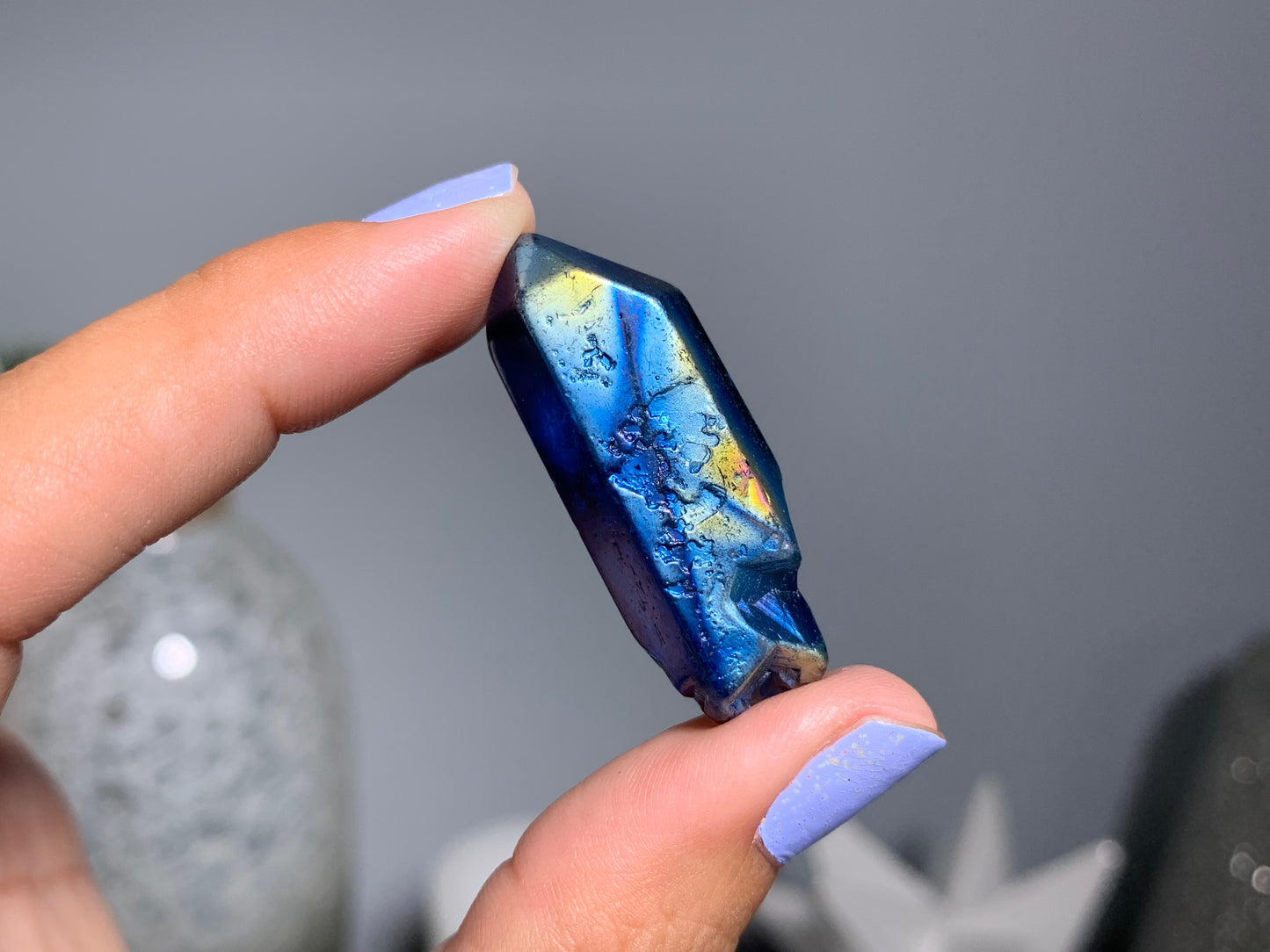 Titanium Aura Quartz Point