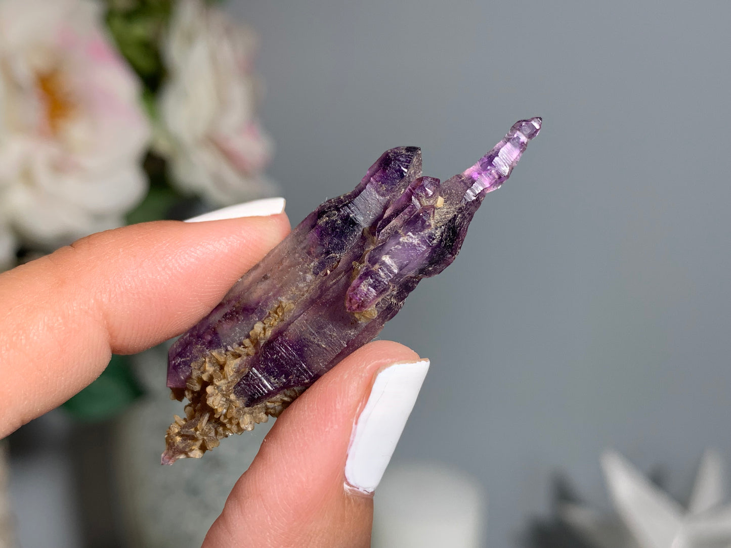 Double Terminated Brandberg Amethyst Point (2.1", 52mm)