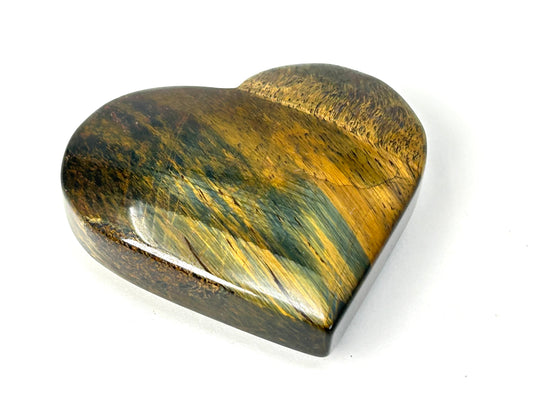 Blue Tigers Eye Heart #82