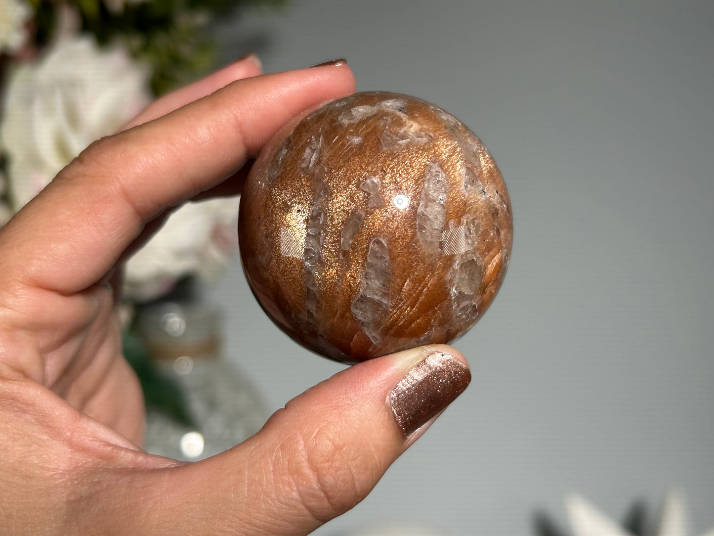 Confetti Sunstone Sphere (1.8", 47mm)