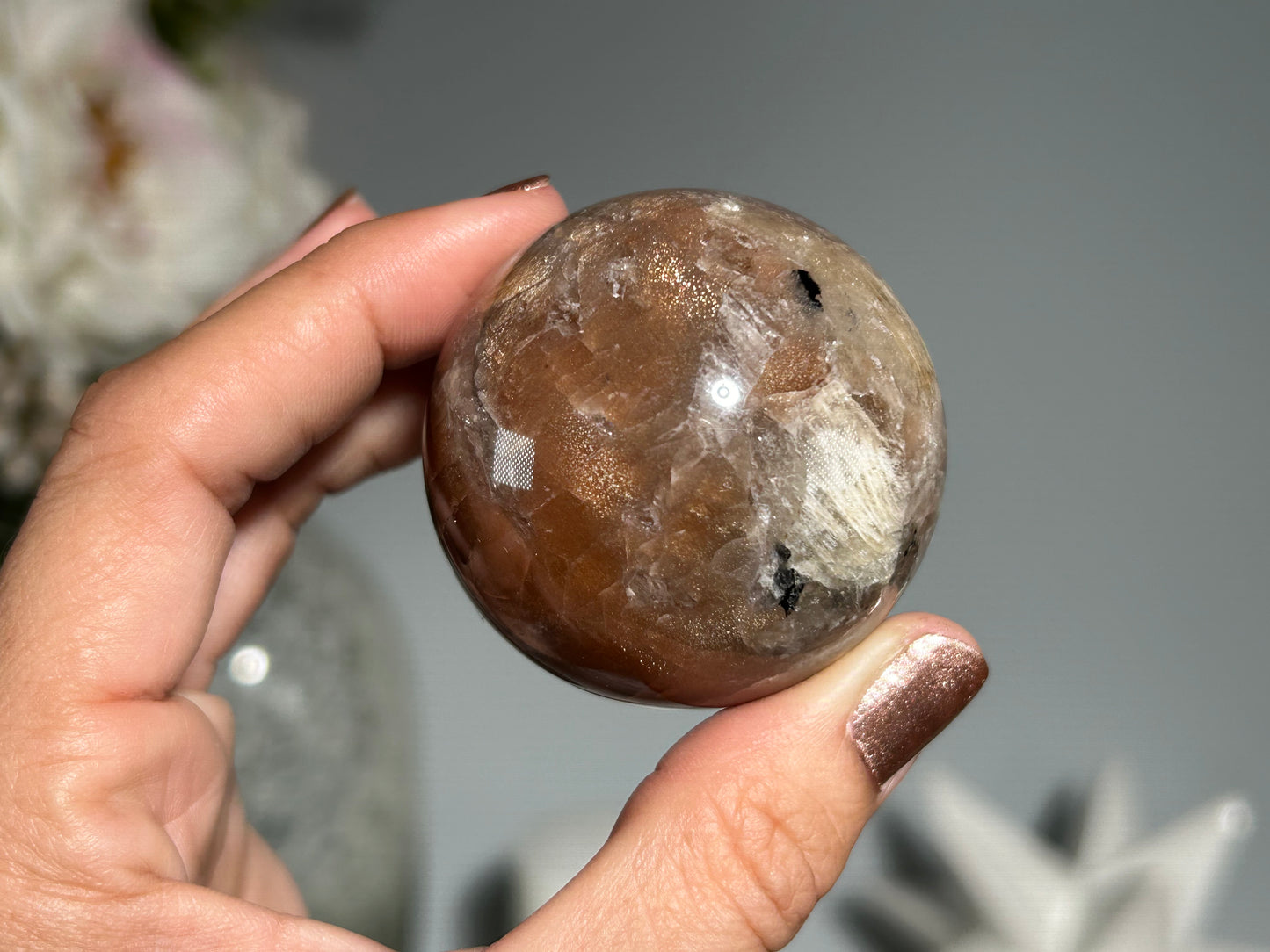 Confetti Sunstone Sphere ( 1.8", 47mm)