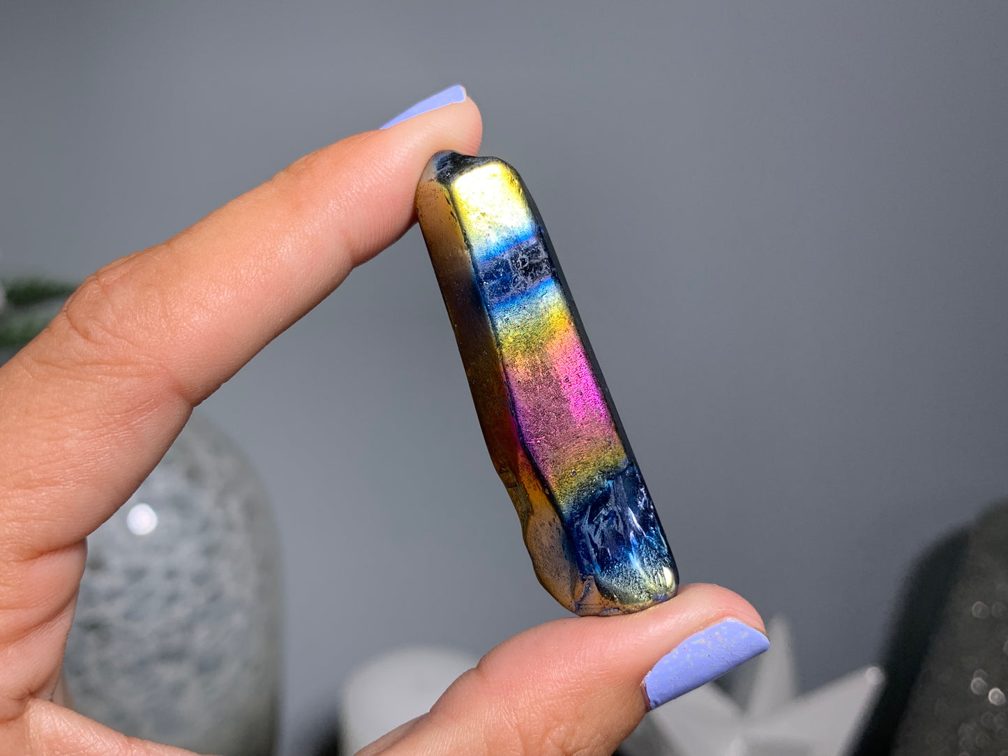 Titanium Aura Quartz Point