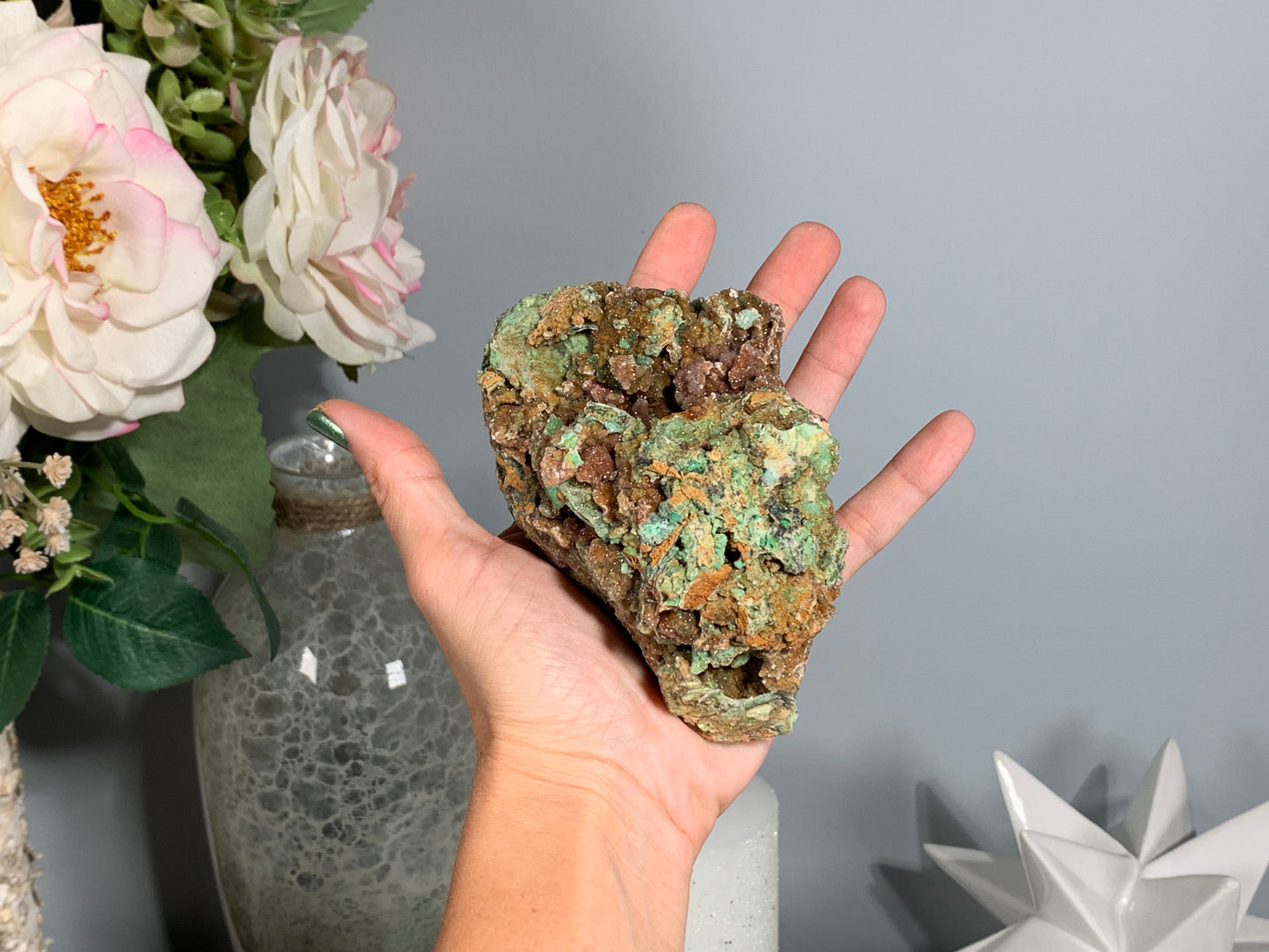 Druzy Chrysoprase (4.6", 117mm)