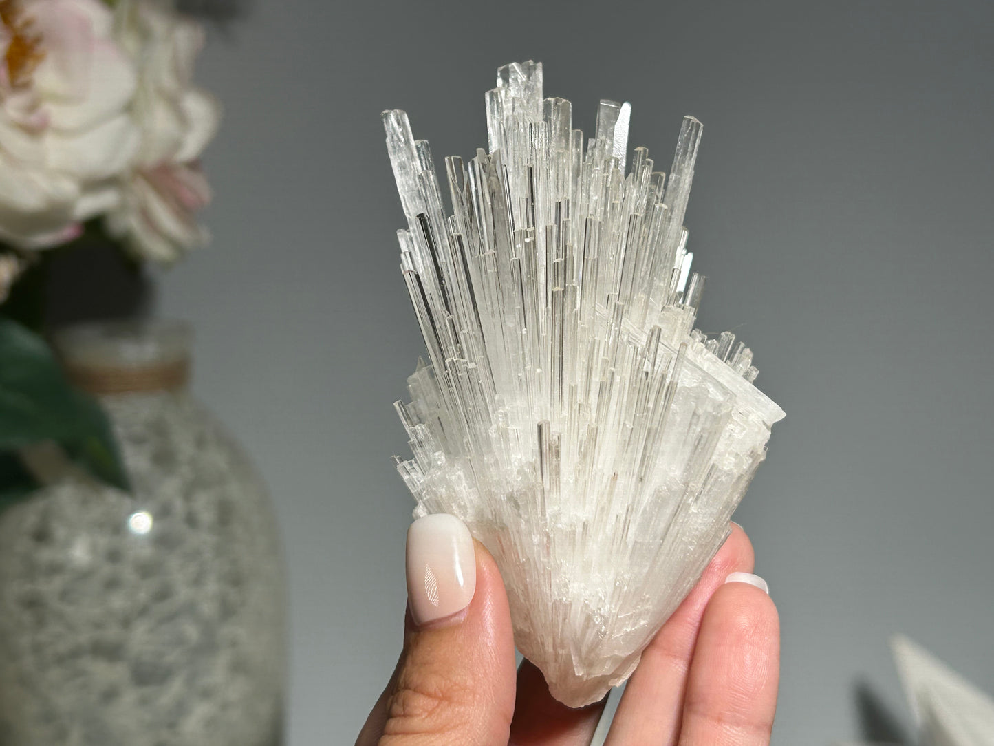 Natural Scolecite Cluster (4", 103mm)