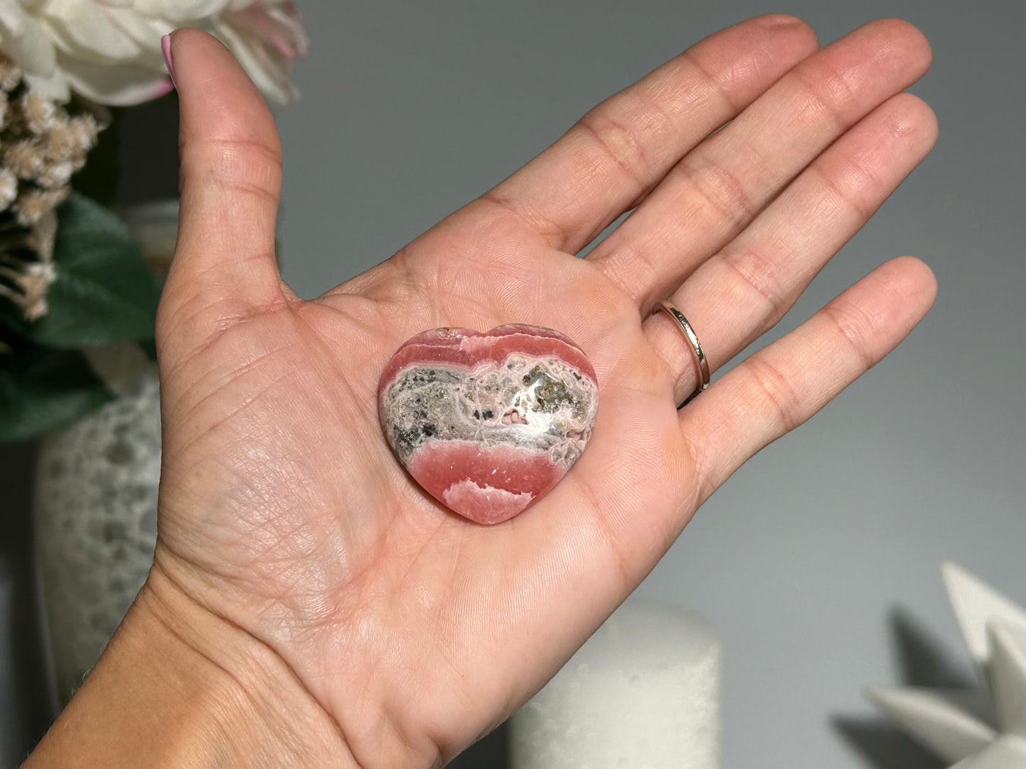 Rhodochrosite Heart (1.4" 37mm)