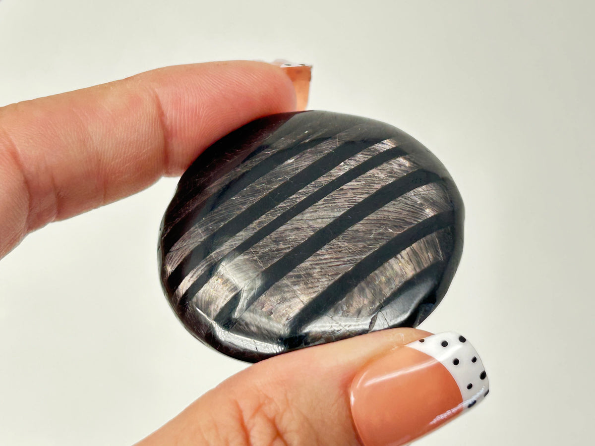 Hypersthene Palm Stone #37