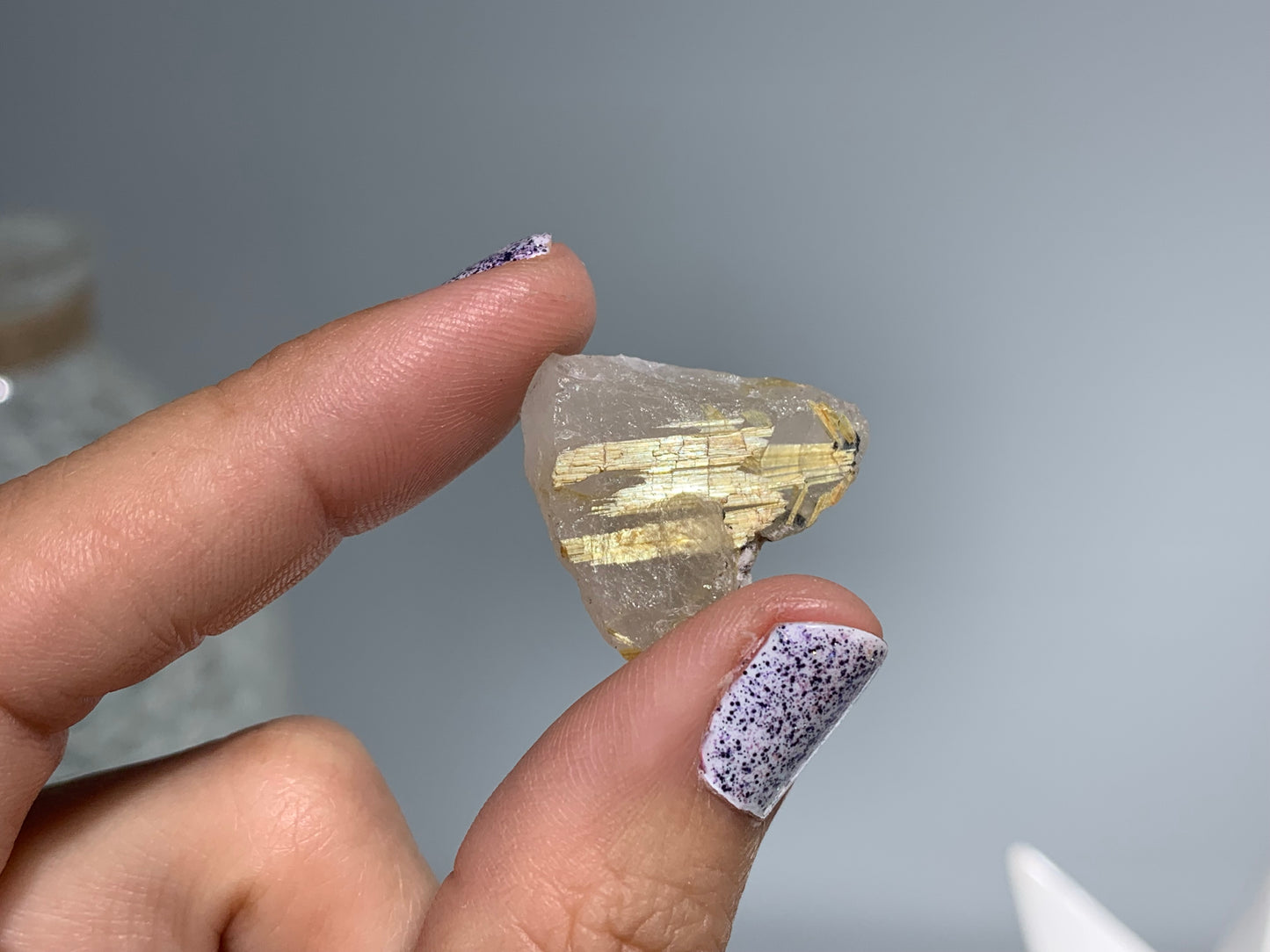 Gold Rutile in Quartz (3-4 grams)