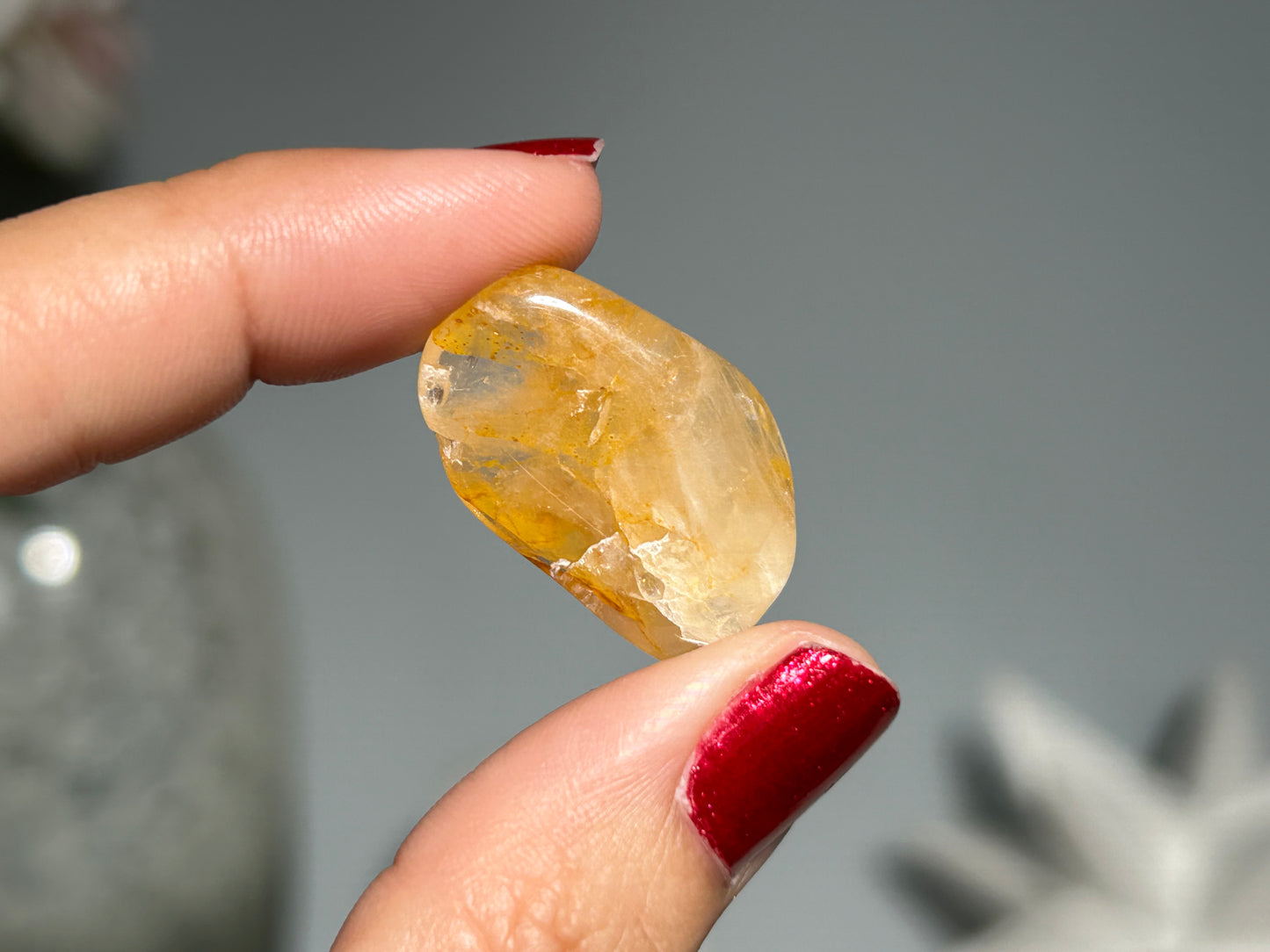 Tumbled Yellow Hematoid Quartz Small